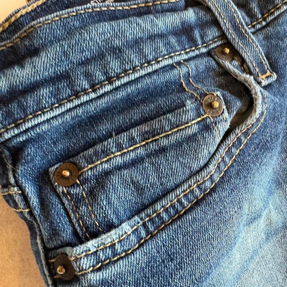 Hollister 30*30 slim straight super flex‎ jeans. Dark wash. Womens - Picture 4 of 7